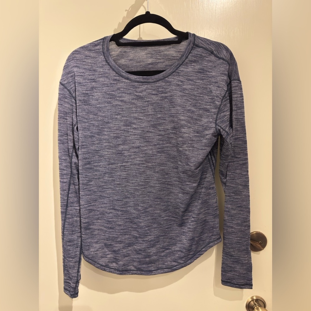 Lululemon blue heather long sleeve shirt